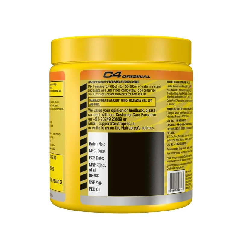 Cellucor C4 Original Pre-Workout 177g | 30 Servings - Image 2
