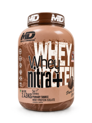 Muscle Dominator Whey Protein 2.43kg – 30g Protein, 3g Creatine & 6g BCAA