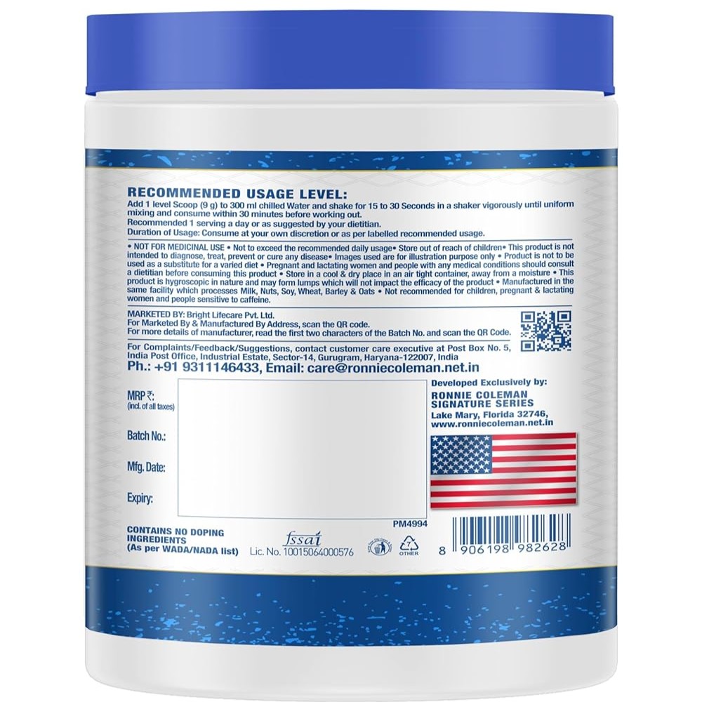 Ronnie Coleman Yeah Buddy Pre-Workout 270g | 30 Servings - Image 3