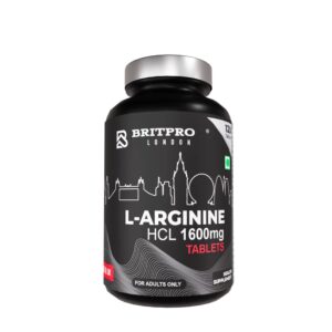 BRITPRO London L-Arginine HCL 120 Tablets | Made in UK